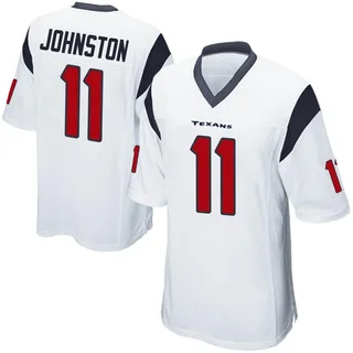 Cameron Johnston Men's Nike White Houston Texans Vapor Untouchable Custom Elite Jersey